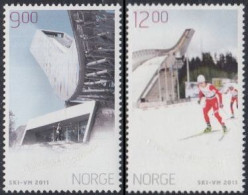 Norwegen Mi.Nr. 1746-47 Nordische Ski-WM Oslo (2 Werte) - Neufs