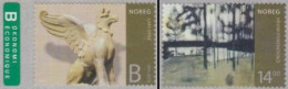 Norwegen Mi.Nr. 1772-73 Norweg.Kunst, Skulptur U.Gemälde, Skl. (2 Werte) - Unused Stamps