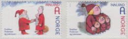 Norwegen Mi.Nr. 1800-01 Weihnachten, Weihnachtsmann U.a., Skl. (2 Werte) - Ongebruikt