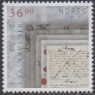 Norwegen MiNr. 1937 Reichsarchiv, Entwurf Des Grundgesetzes (36,00) - Nuovi