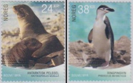 Norwegen MiNr. 1962-63 Fauna D.Bouvetinsel, Seebär, Pinguin, Skl (2 Werte) - Ongebruikt