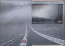 Norwegen MiNr. Block 50 Europa 18, Brücken, Hardangerbrücke - Unused Stamps