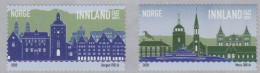 Norwegen Mi.Nr. 2015-2016, 950 Jahre Stadt Bergen, 300 Jahre Stadt Moss (2 Wte.) - Unused Stamps