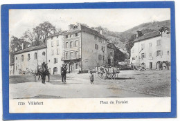 48 - VILLEFORT - Place Du Portalet - Animée - Villefort