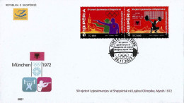 Albania Stamps 2022. 50 Anniv. Of The Olympic Games Mynih 1972. FDC MNH - Albanie