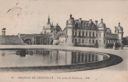 CHATEAU DE CHANTILLY VUE PRISE DU PARTERRE - Chantilly