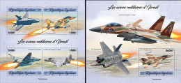 Togo 2023, Plane Of Israel, 4val In BF +BF - Airplanes