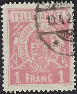 Luxembourg - Luxemburg - Timbres    Telegraphe      1883   1 Fr.     °    Michel 4A     VC. 36,- - Telegraph