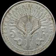 LaZooRo: French Somaliland 5 Francs 1948 VF - Costa Francese Dei Somali