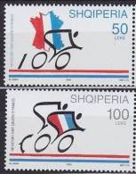 Albania Stamps 2003. 100 ANNIVERSARY OF FRANCE BICYCLE RACING TOUR. Set MNH - Albania