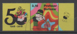 *** Croatia 2018, Used, Michel 1320, Cartoon Prof. Baltazar - Croatia