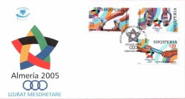Albania Stamps 2005. MEDITERRANEAN GAMES IN ALMERIA. FDC Set MNH - Albanien
