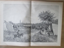 1884 ESPAGNE La Foire Annuelle De  SEVILLE Pré  Santa Augusta - Prenten & Gravure