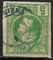 Cancellation NEA MIZEΛA (93) Type II On GREECE 1891-1896 Small Hermes Head Athens Print 5 L Green Vl. 99 - Gebruikt