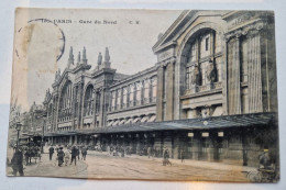 Carte Postale PARIS : Gare Du Nord - Pariser Métro, Bahnhöfe