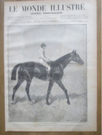 1884 Equitation Course De Chevaux   ETALON RACE  LITTLE DUCK  GRAND PRIX DE PARIS JOCKY CANNON - Estampes & Gravures