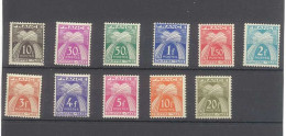 TAXE - Chiffre Taxe - Série De 11 Timbres Neufs Sans Trace De Charnière Yvert 67 à 77 - - 1859-1959 Mint/hinged