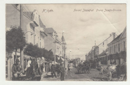 Pöstyén (Piešťany) Franz Josefs-Strasse Old Postcard Posted 1911 B240503 - Slovacchia