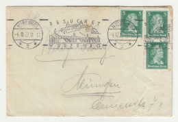 Besuchtet Würzburg Slogan Postmark On Letter Cover Posted 1927 B240503 - Covers & Documents