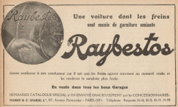 Le Garniture De Freins RAYBESTOS - Pubblicità D'epoca - 1926 Old Advert - Advertising