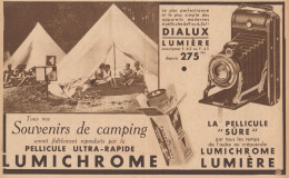 Appareils Photo Dialux Lumiére - Pubblicità D'epoca - 1933 Old Advertising - Advertising