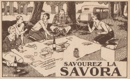 Savourez La SAVORA - Pubblicità D'epoca - 1931 Old Advertising - Werbung