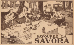 Savourez La SAVORA - Pubblicità D'epoca - 1931 Old Advertising - Werbung