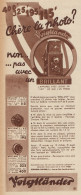 Voigtlander - BRILLANT - Pubblicità D'epoca - 1935 Old Advertising - Publicités