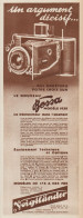 Voigtlander - BESSA - Pubblicità D'epoca - 1935 Old Advertising - Publicités