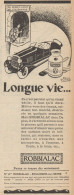 ROBBIALAC - Longue Vie... - Pubblicità D'epoca - 1928 Old Advertising - Publicités