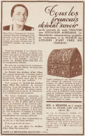 Ateliers D'Art Chez Soi - SADACS - Pubblicità D'epoca - 1935 Old Advert - Publicités