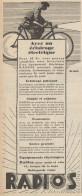 Eclairages électriques RADIOS - Pubblicità D'epoca - 1928 Old Advertising - Publicités