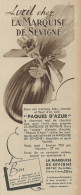 La Marquise De Sévigne - Pasques D'Azur - Pubblicità D'epoca - 1936 Ad - Advertising