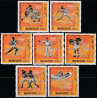 1968 Mahra State Peggy Fleming Winner Of The Winter Olympics Gold Medal Set MNH** - Inverno1968: Grenoble