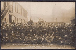 CARTE PHOTO * HONNEUR AUX BLEUX - EERE AAN DE SCHACHTEN * à DUISBOURG 1922 - OCCUPATION ALLEMAGNE - Weltkrieg 1914-18