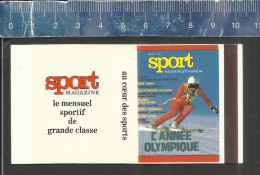 L'ANNÉE OLYMPIQUE - 1984 WINTER SARAJEVO  - 1988 LOS ANGELES SUMMER  ) -  - SPORT MAGAZINE   - MATCHBOX SKILLET BELGIUM - Matchbox Labels