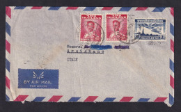 THAILAND - Envelope Sent Via Air Mail From Bangkok To Italy 1953, Nice Franking And Cancels / 2 Scans - Thaïlande