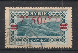 SYRIE - 1928 - N°YT. 191 - Kalat Yamoun 7pi50 Sur 2pi50 - Oblitéré / Used - Usados