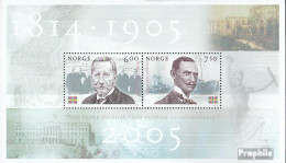 Norwegen Block28 (kompl.Ausg.) Postfrisch 2005 Auflösung Personalunion - Unused Stamps