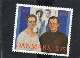 1992 Danimarca - Queen Margrethe II - Nozze D'argento - Neufs