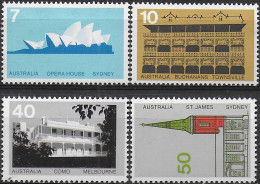 1973 Australia Architecture 4v. MNH S.G. N. 556/559 - Altri & Non Classificati