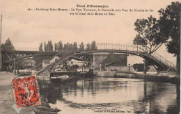 . 54 . TOUL . Faubourg St-Manzy . Le Pont Tournant . La Passerelle Et Le Pont De Chemin De Fer . - Other & Unclassified