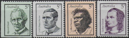 1968 Australia Famous Australians 4v. MNH Michel N. 410/13 - Altri & Non Classificati