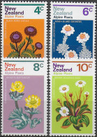 1972 New Zealand Alpine Plants 4v. MNH SG N. 983/86 - Altri & Non Classificati