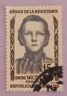 FRANCE YT 1159 OBLITERE"  SIMONE MICHEL-LEVY  HEROS DE LA RESISTANCE" ANNÉE 1958 - Used Stamps