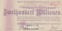 Altona Pick-Nr: S1116 Inflationsgeld Der Deutschen Reichsbahn Altona Gebraucht (III) 1923 200 Millionen Mark - Otros & Sin Clasificación