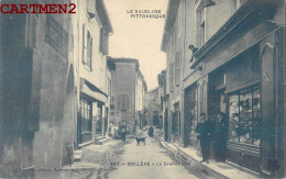 BOLLENE LA GRANDE RUE DEVANTURE + CACHET REGIMENT GUERRE 84 VAUCLUSE  - Bollene