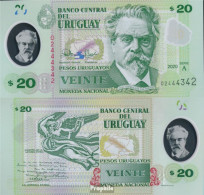 Uruguay Pick-Nr: W101 (2020) Bankfrisch 2020 20 Pesos - Uruguay