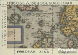 Dänemark - Färöer Block59 (kompl.Ausg.) Postfrisch 2021 Historische Karten - Féroé (Iles)