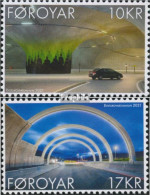 Dänemark - Färöer 1008-1009 (kompl.Ausg.) Postfrisch 2021 Eysturoy Tunnel - Féroé (Iles)